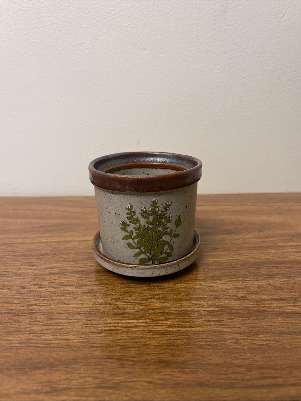 Takahashi Japan Stoneware Herb or Flower Planter